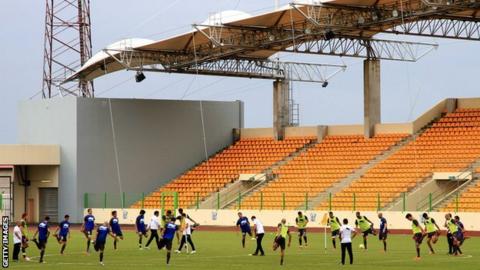 Malabo stadium in Equatorial Guinbea