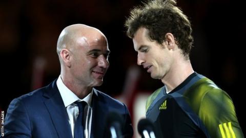 Andre Agassi and Andy Murrray