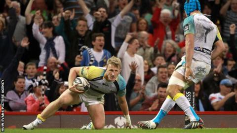 Ben John claimed Ospreys' fourth try to secure a valuable bonus point