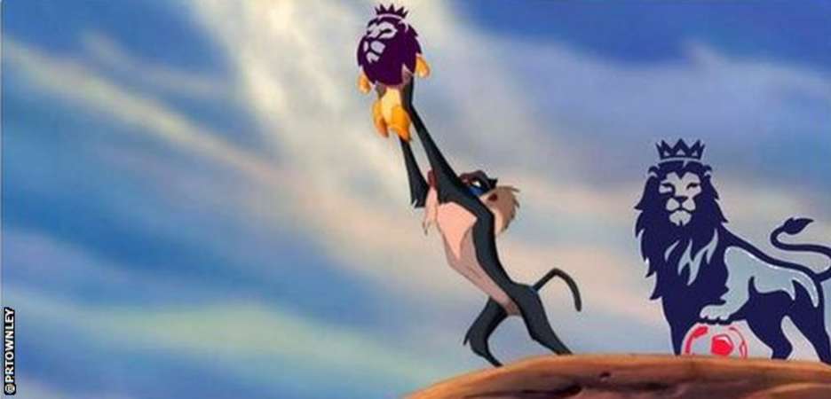 Paul Townley's mock up of the new PL logo with The Lion King