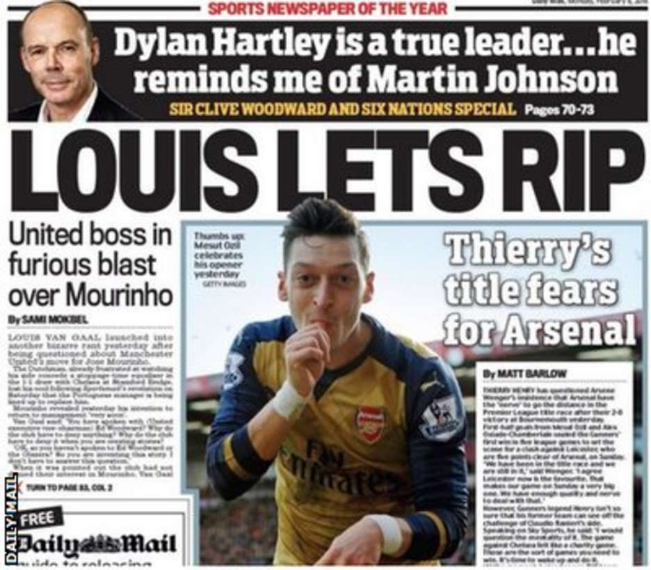 Daily Mail back page