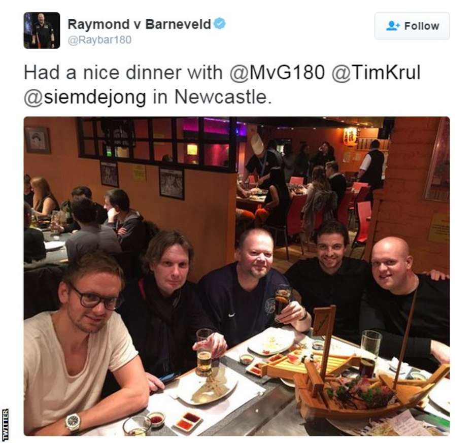 Raymond van Barneveld on Twitter