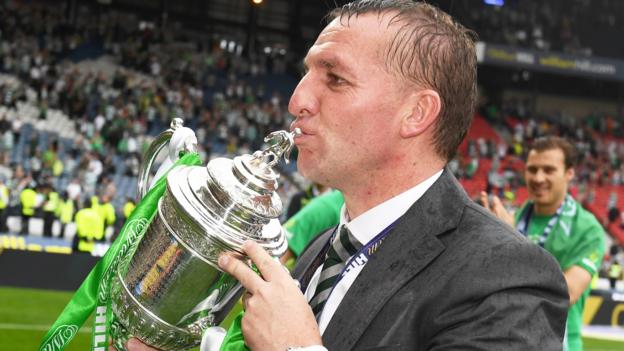 Scottish Cup final: Celtic boss Brendan Rodgers hails 'dream' debut season