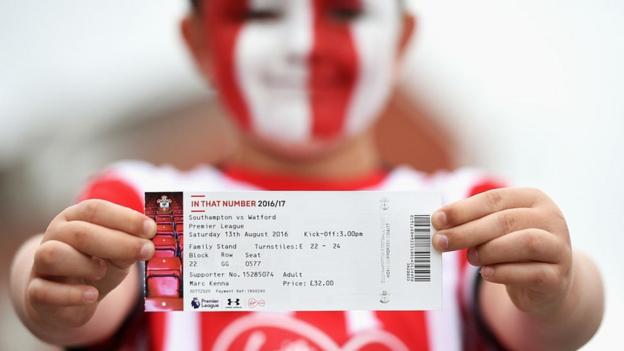 Premier League research shows average top-flight ticket is £31