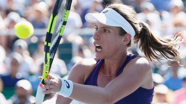 Johanna Konta beats Venus Williams to win first WTA title in Stanford