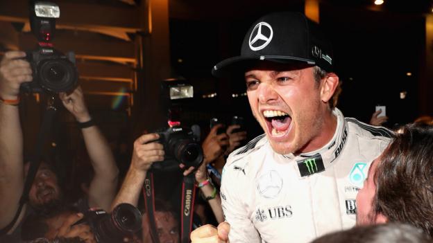 Nico Rosberg wins F1 title as Lewis Hamilton wins in Abu Dhabi - BBC Sport