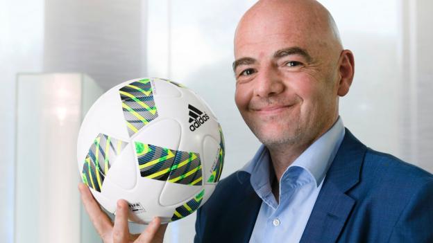 Fifa president Infantino unveils 'vision for the future'