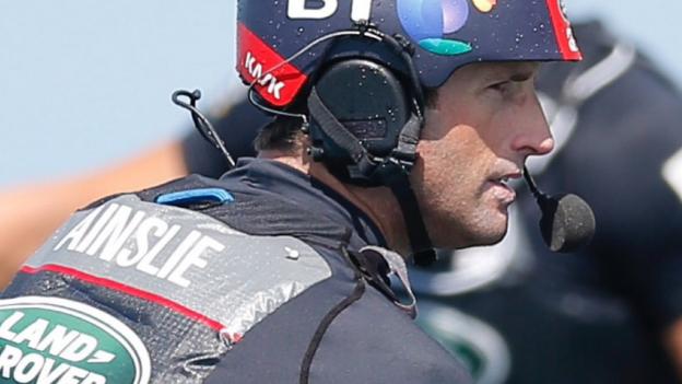America's Cup 2017: Ben Ainslie's GB team joint top despite collision on day one