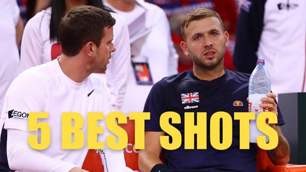 Davis Cup: Watch five best shots as France's Jeremy Chardy beats Great Britain's Dan Evans