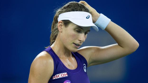 Johanna Konta beaten by Agnieszka Radwanska in China Open final