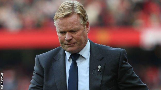 Ronald Koeman was appointed Everton manager before the 2016-17 season