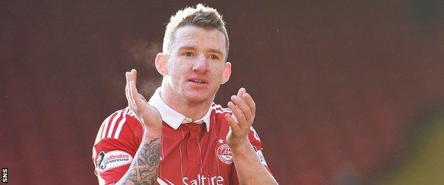 Aberdeen winger Jonny Hayes