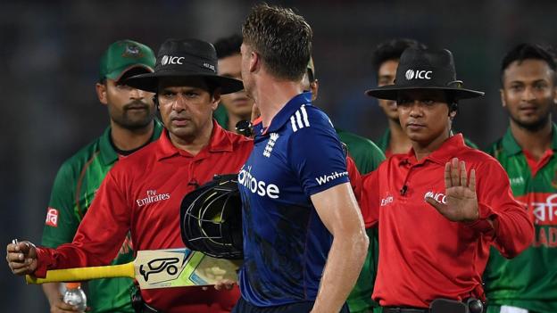 England's Jos Buttler given ICC reprimand as Bangladesh players fined