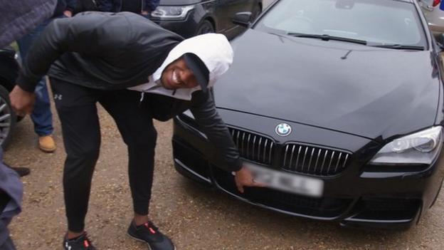 Anthony Joshua surprises former coach with a car