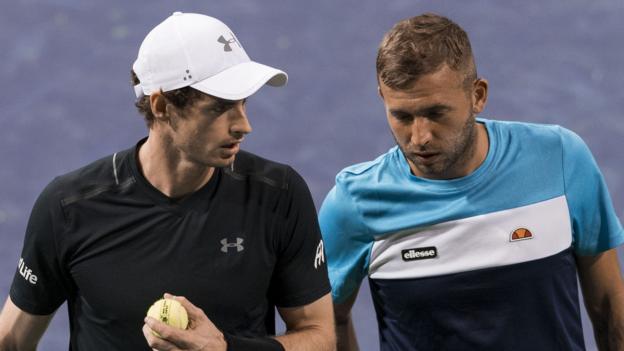 Andy Murray & Dan Evans beaten in doubles at Indian Wells
