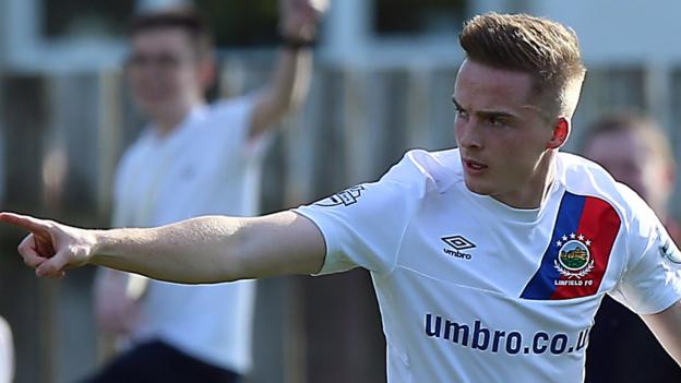 Irish Premiership: Linfield cut gap on defeated Crues