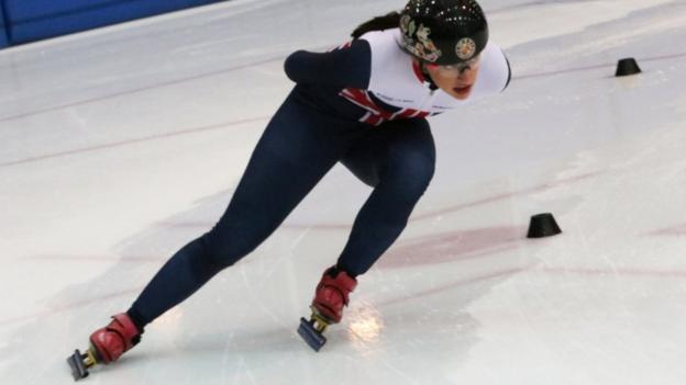 Charlotte Gilmartin: GB speed skater wins 500m bronze at European Championships