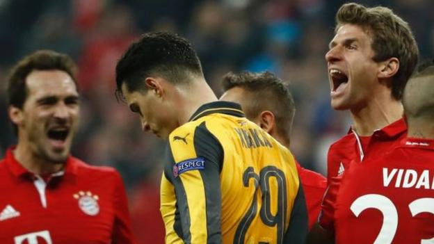 Arsene Wenger: Arsenal 'collapsed' at Bayern Munich in Champions League