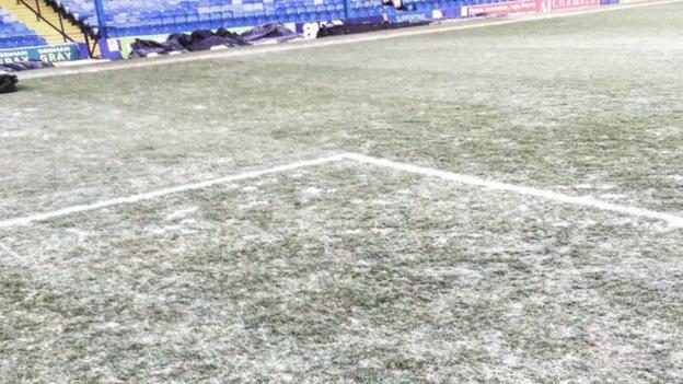 Southend United groundsman sacked after Bolton Wanderers postponement - BBC News