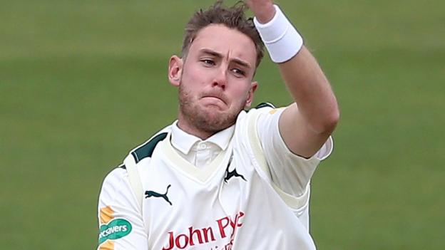 Stuart Broad: Nottinghamshire and England paceman to have ankle scan