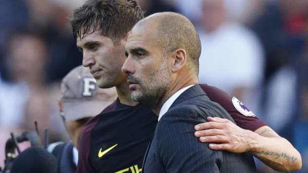 John Stones: Manchester City manager Pep Guardiola says he trusts defender
