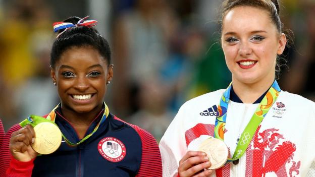 Biles wins new gold as UK's Tinkler gets bronze