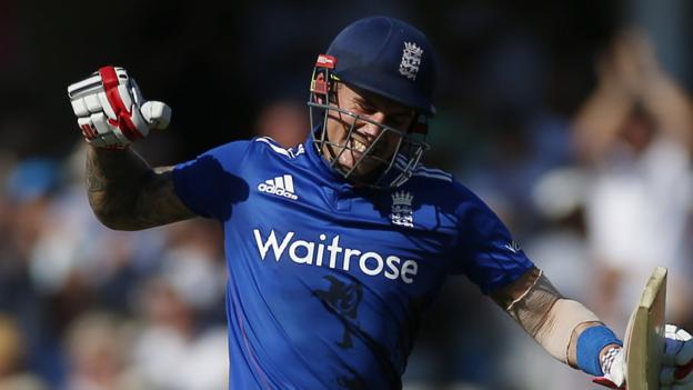 England v Pakistan: Hosts break ODI record as Alex Hales hits 171 in series victory