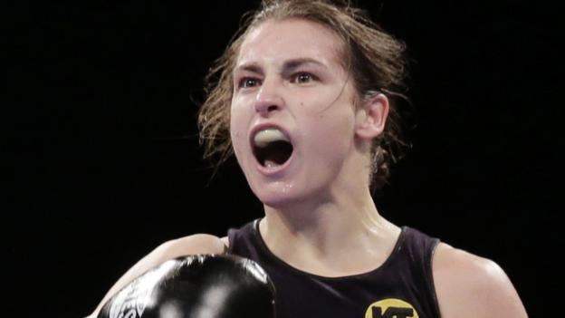 Irish boxer Katie Taylor wins debut fight in professional ranks - BBC Sport