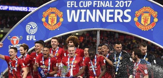 Manchester United lift the EFL Cup