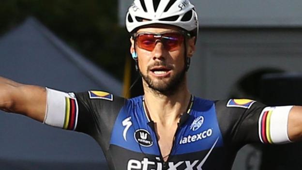 RideLondon-Surrey Classic: Tom Boonen wins after Geraint Thomas escape