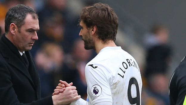 Swansea City: Striker Fernando Llorente is 'touch and go' for Spurs visit