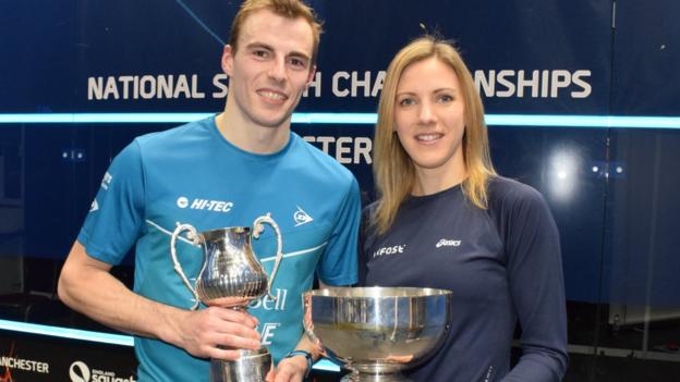 Nick Matthew and Laura Massaro win national squash titles in Manchester