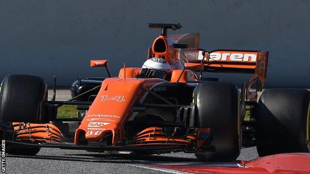 Fernando Alonso in the McLaren