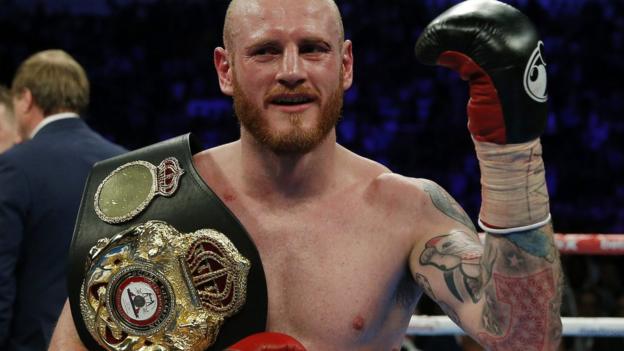 George Groves: Briton becomes world champion with win over Fedor Chudinov
