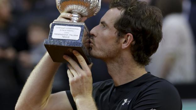 Murray beats Djokovic to win in Rome