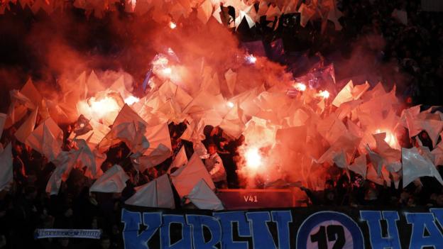 Leicester avoid Uefa charge over flares