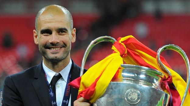Pep Guardiola: Man City boss beats Louis van Gaal's European 100-game record