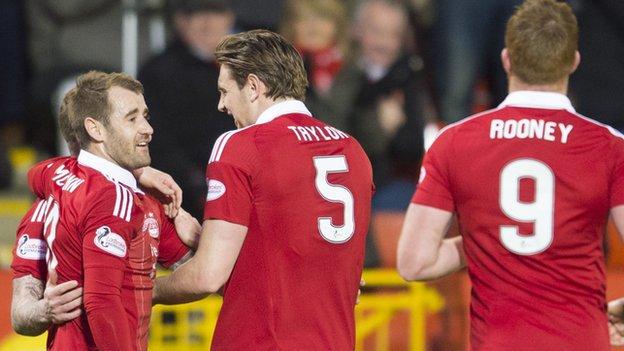 Aberdeen beat Inverness for 10th straight home win