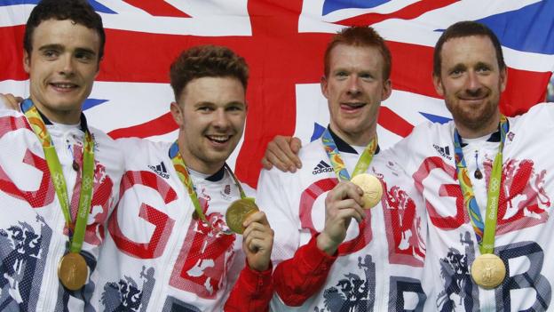 Rio Olympics 2016: Sir Bradley Wiggins record as GB win third gold on day seven - BBC News