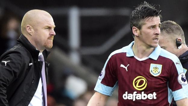 Joey Barton: Burnley boss Sean Dyche says betting ban is 'harsh'