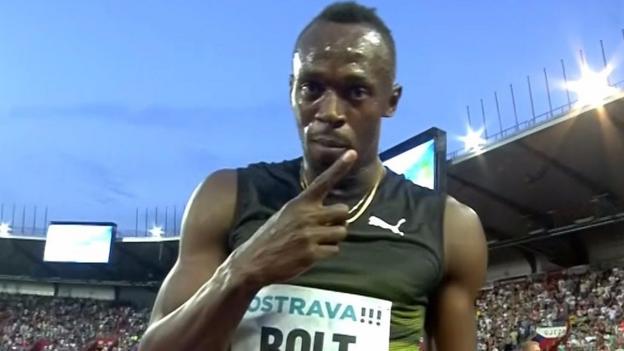 Usain Bolt wins one of the final 100m races of his career in Czech Republic