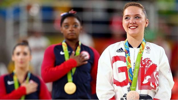 Youngest GB athlete wins gymnastics bronze