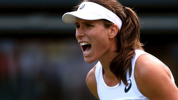Konta races through Wimbledon opener - highlights & report