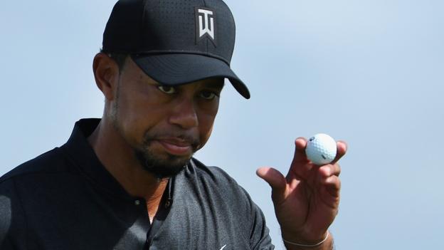 Tiger Woods returns with over-par round at World Hero Challenge