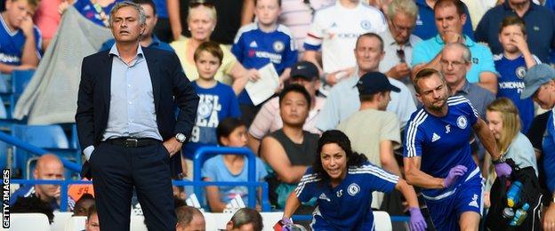 Jose Mourinho and Eva Carneiro, August 2015
