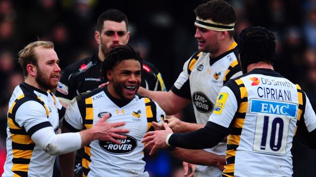 Premiership: Exeter Chiefs 35-35 Wasps