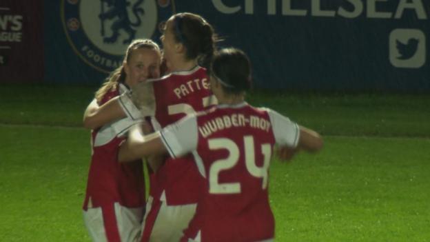 Women's Super League One: Chelsea 2-2 Arsenal highlights