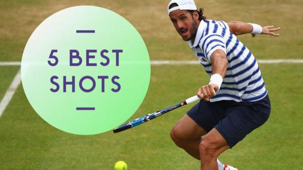 Five best shots as Lopez beats Dimitrov to reach Queen's final