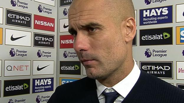Manchester City 1-1 Everton: Guardiola 'sad for players' after draw