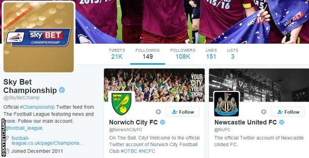 Championship twitter account